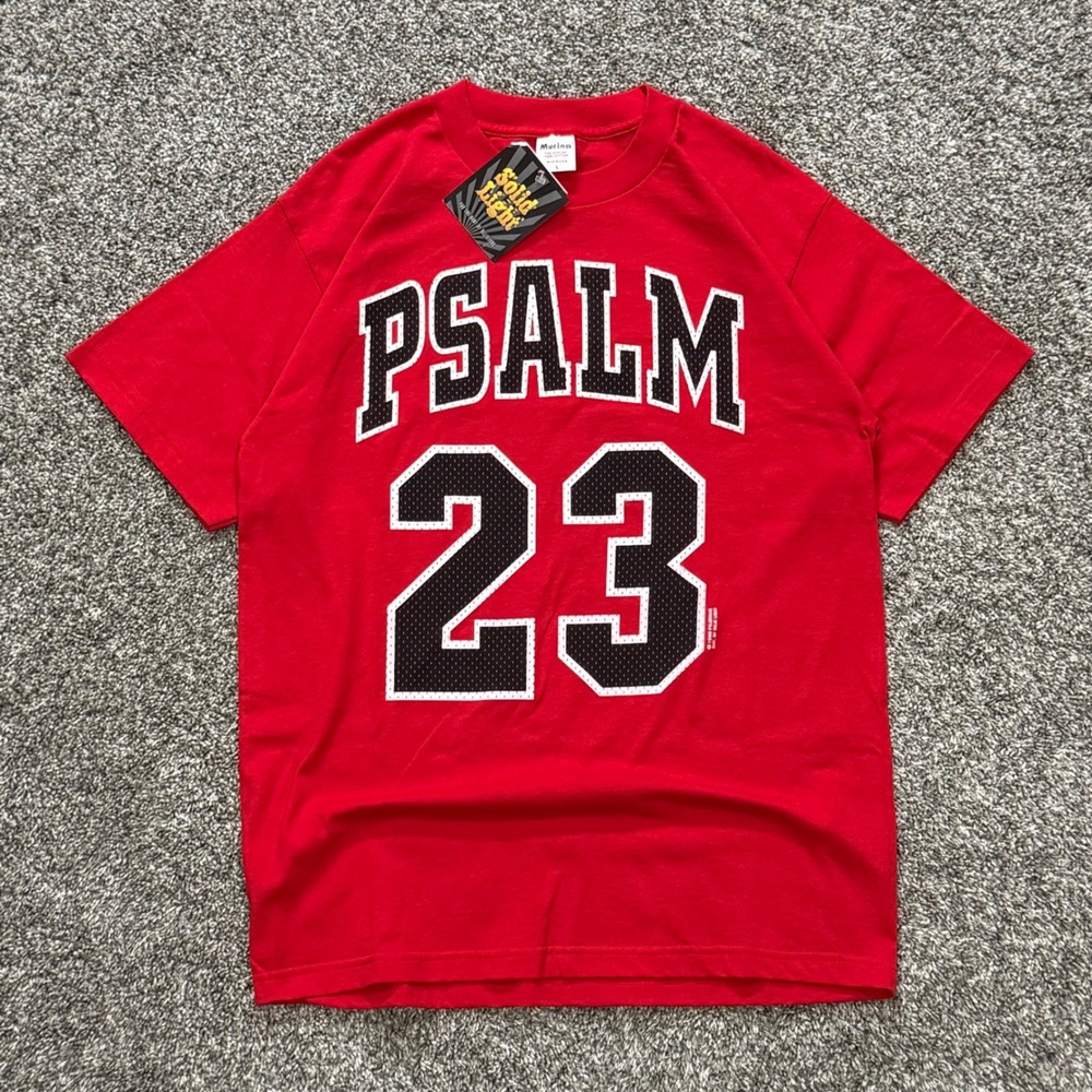 Vintage Murina Psalm 23 No Bull Christian Chicago Bulls‎ T-Shirt Mens L NWT 1998